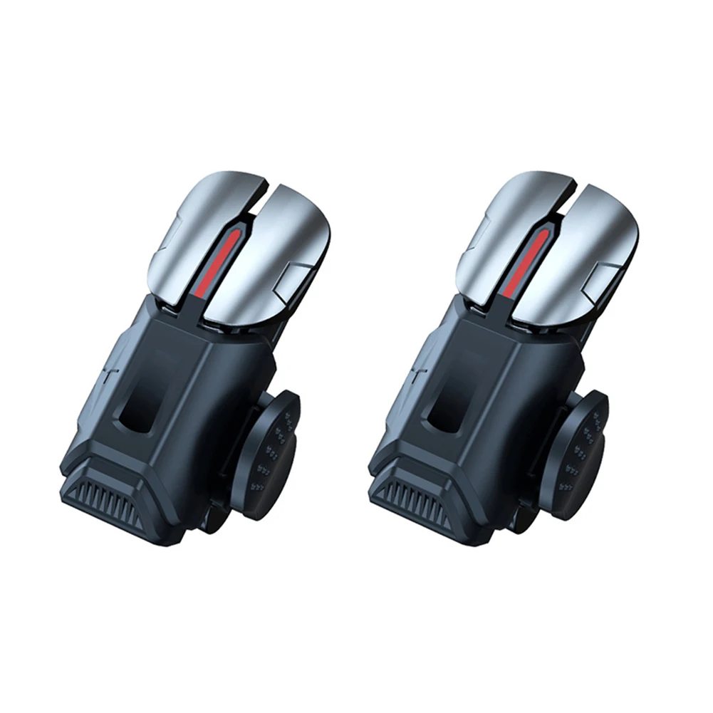 2pcs 6 Finger Gaming Trigger for PUBG Game Mobile Joystick Trigger Shooter Fire Button Controller for Iphone Android Smart Phone