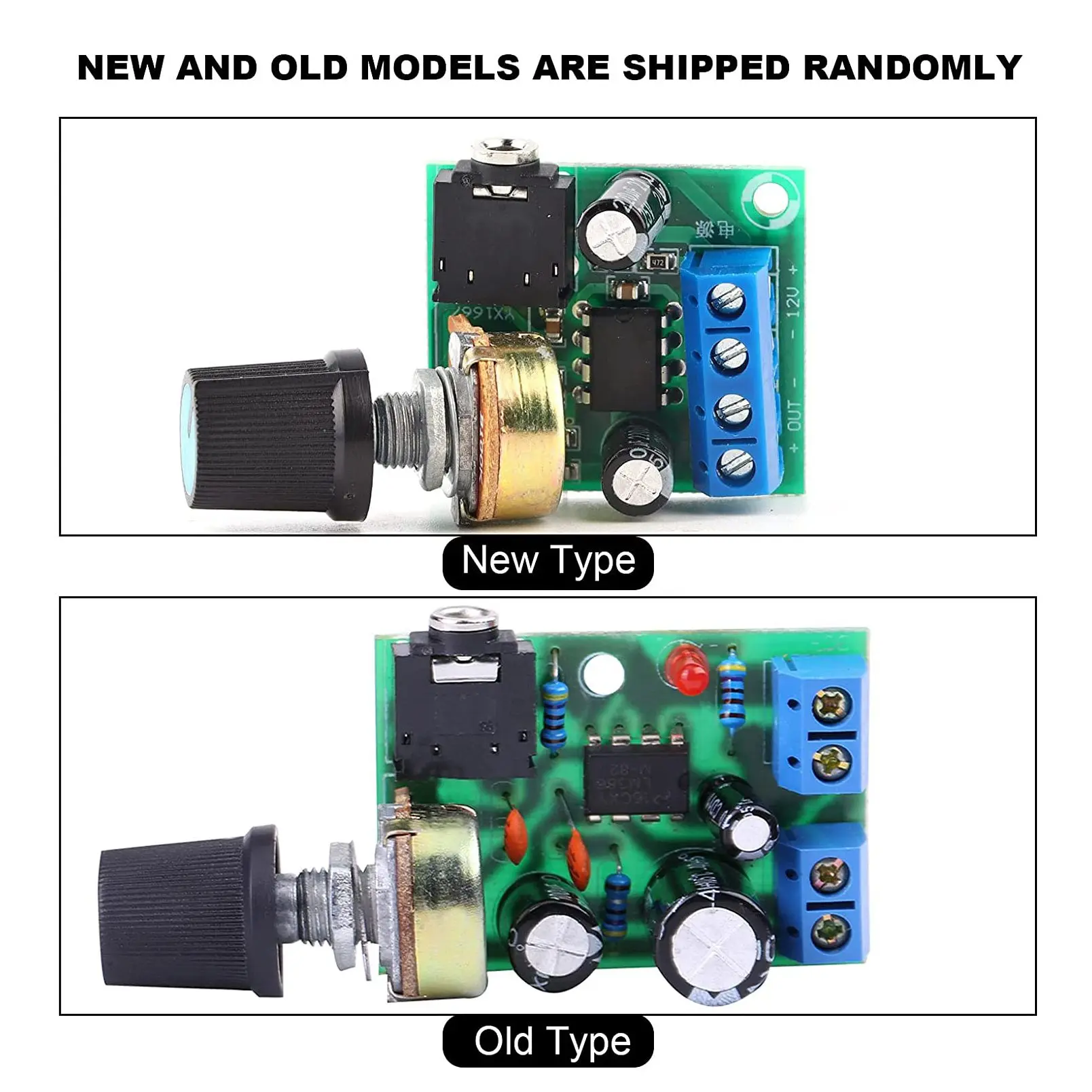 لوحة مضخم صوت سوبر ميني للسماعات ، LM386 ، 3V-12V ، مكبر صوت W-10W ، استهلاك طاقة ضوضاء منخفض ، نظام صوت سهل الاستخدام