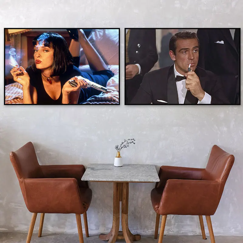 

Classic Movie Poster Printing Secret Room Escape Figure Canvas Painting Wall Art Pictures for Coffee Shop Cinema Bar Home Decor