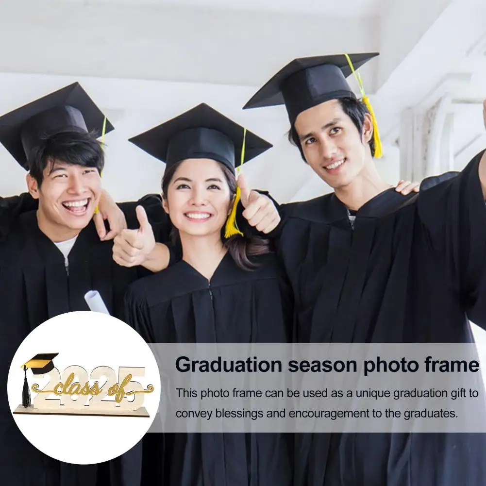 Wooden Table Sign College Graduates Sign 2025 Graduation Table Sign for High School College Graduates Wooden Bachelor for Home