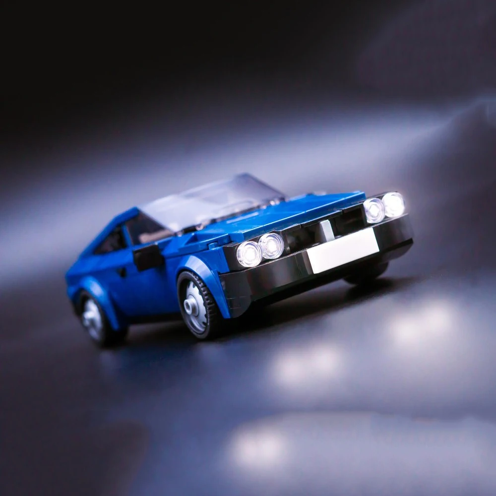 PolaDeer 354-teiliges MOC Lancia Montecarlo (One for the Road) Baustein-Set, Lernspielzeug, Bausteine, Geburtstagsgeschenk für Kinder – Detail 1