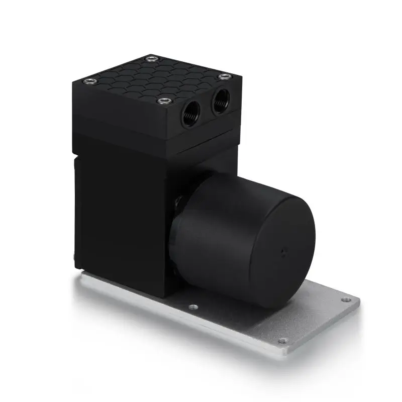 

11LPM Скорость расхода 24 В постоянного тока Бесщеточный двигатель Мини-газовый насос Пользовательский высокой вакуумный лабораторный отборщик всасывания воздуха Микро мембранный вакуумный насос