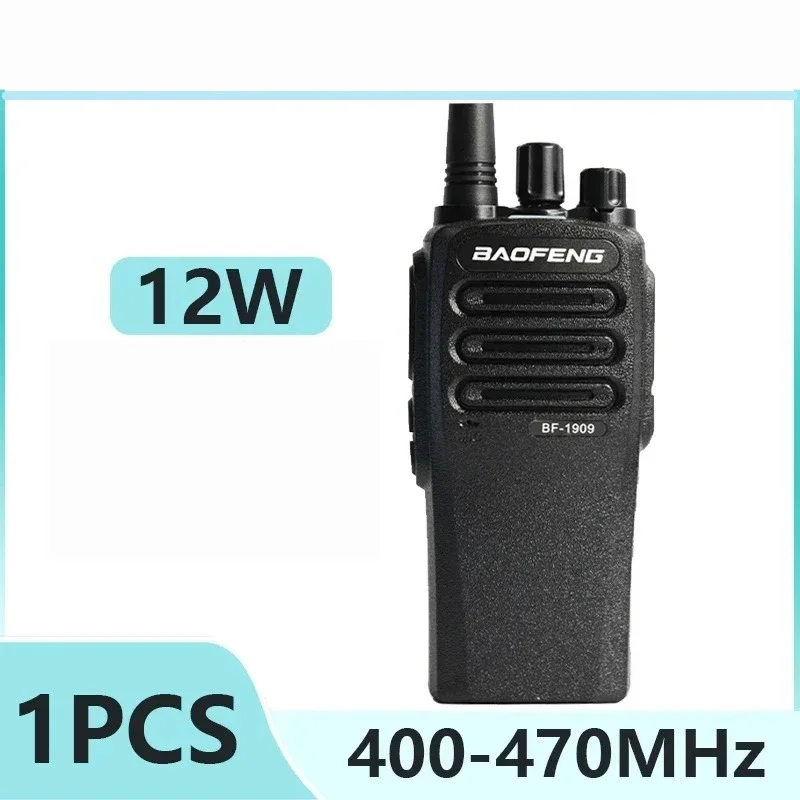 1/2PCS BaoFeng BF 1909 12W High Power Walkie Talkie Long Range UHF Two Way Radio Type C Charging Transmitter Upgrade UV 5R UV 82