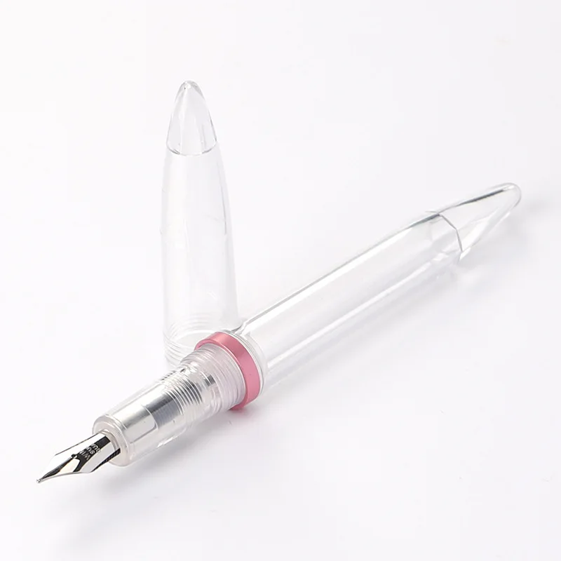 High capacity Transparent fountain pen Business office Medium  EF/F Nib Ink Pens calligraphy pen student Gift