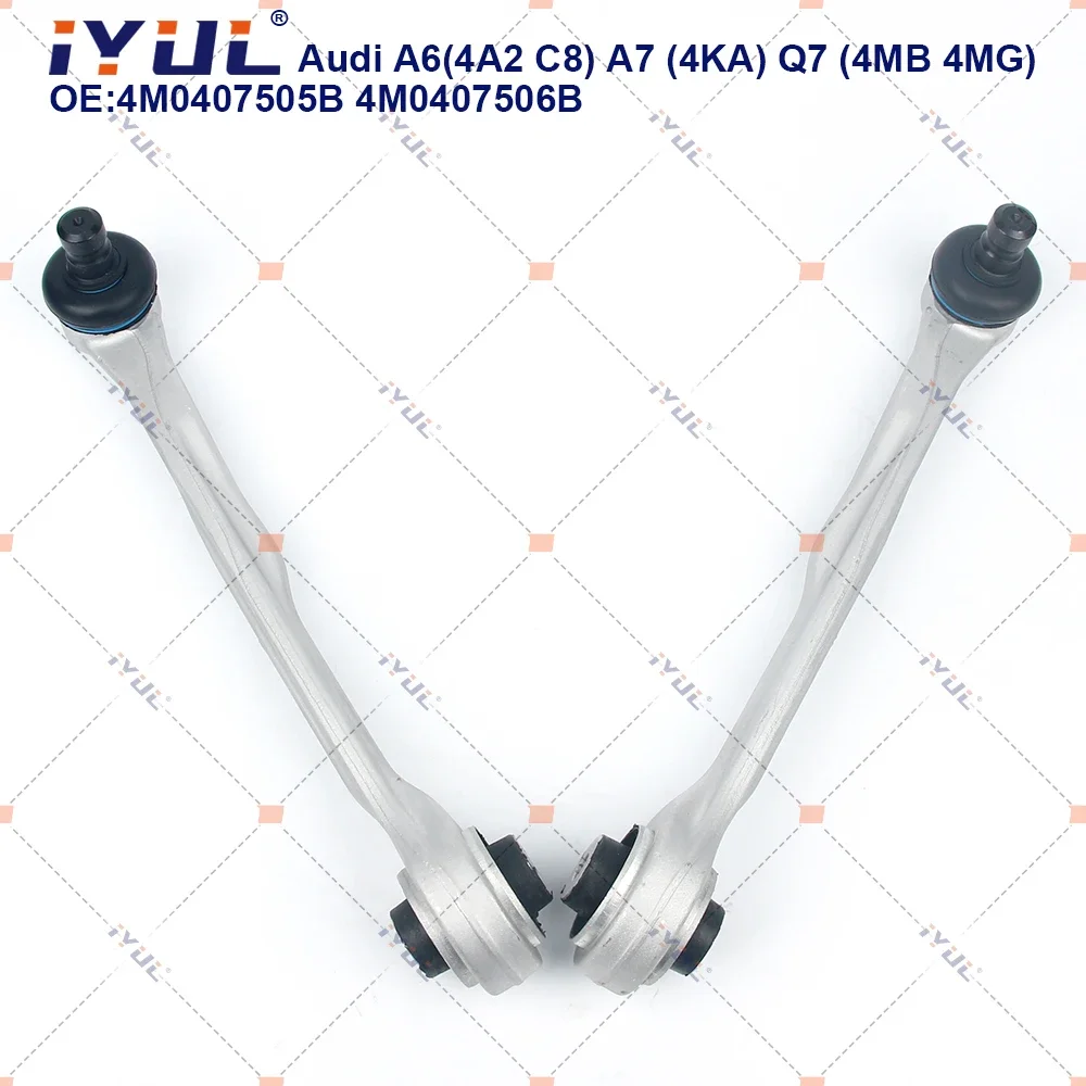 IYUL A Pair Front Upper Suspension Control Arm Straight For Audi A6 4AH C8 A7 4KA  A8 4N2 Q7 4MB Q8 4MN Bentayga 4V1 Touareg CR7