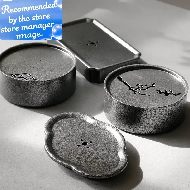 

Металлический горшок с подшипником, чугунная чашка для огня, чайный столик в японском стиле, чайный сервиз для кунг-фу, небольшой поднос для чая, глиняные чайники