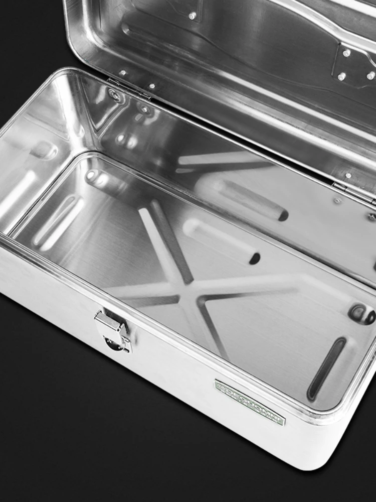 Tool Box Stainless Steel Large Industrial Grade Electrician Maintenance Multifunctional Household Storage Box