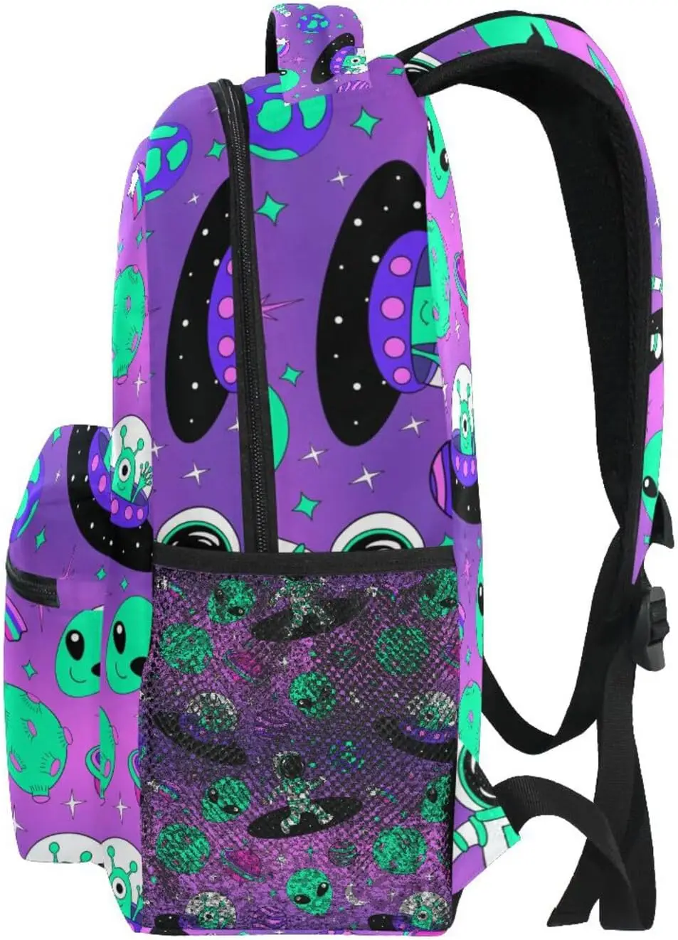 Astronautas alienígena espaço mochilas para meninas meninos mochila escolar bonito crianças bookbag 3rd 4th 5th grade estudantes do ensino fundamental daypacks