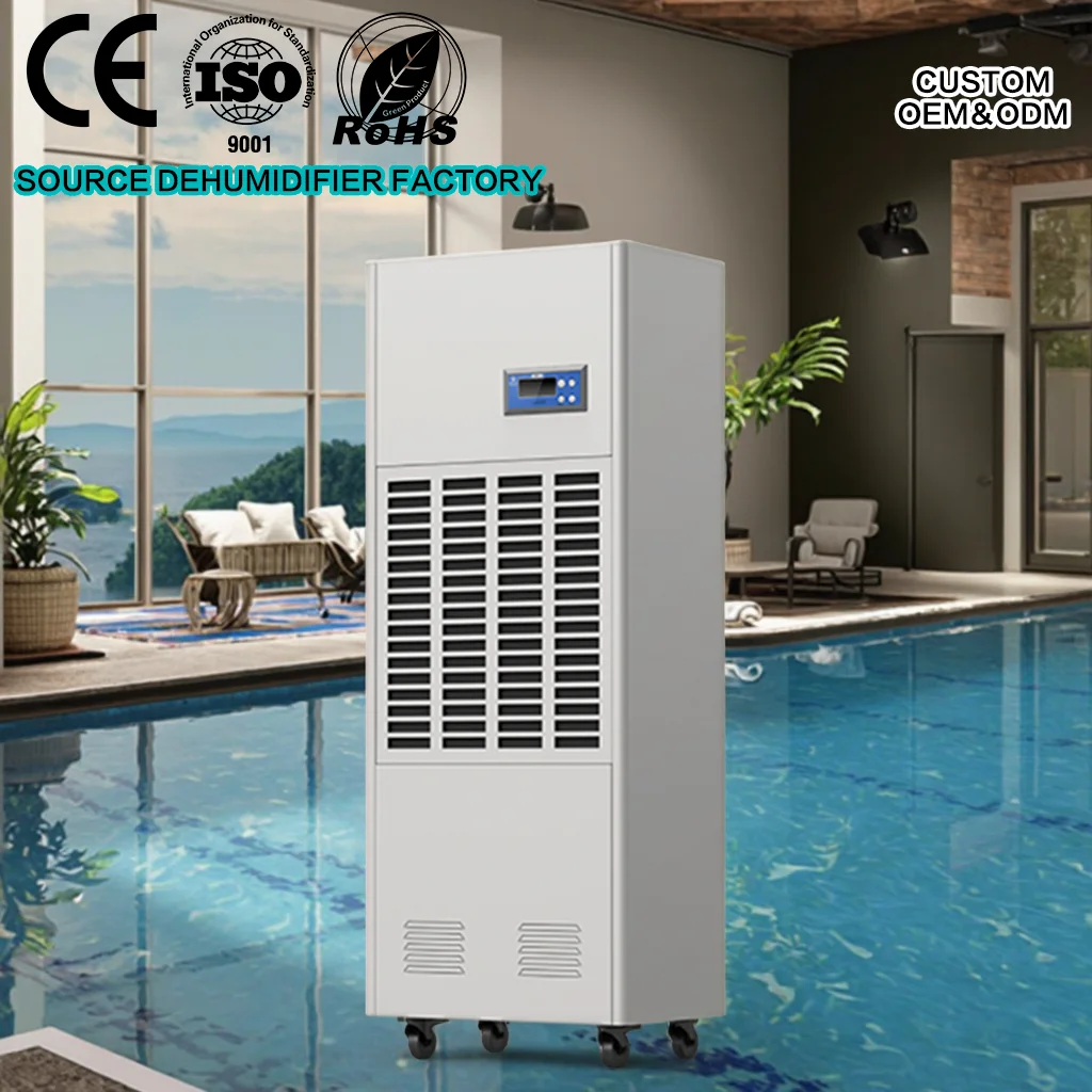 

168L 7kg/H Heavy Duty Portable Industrial Dehumidifier for Swimming Pool, Basement & ATV UTV Storage