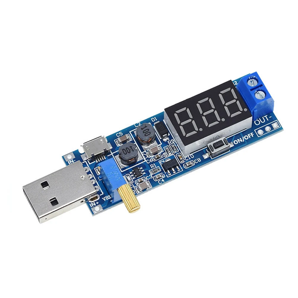 

5v To 24v Voltage Converter Adjustable Voltage Module USB Power Regulator Power Converter 1.2V-24V Adjustable Output