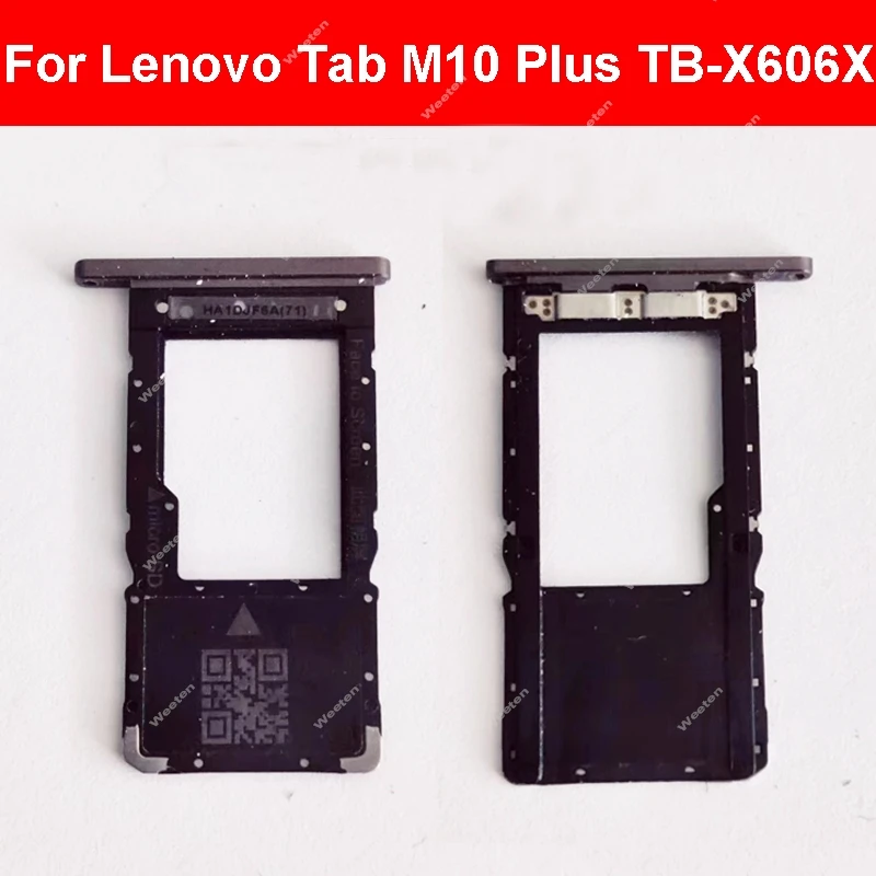 SIM Card Tray For Lenovo Tab M10 Plus TB-X606X Tablet Sim Card Slot Replacement