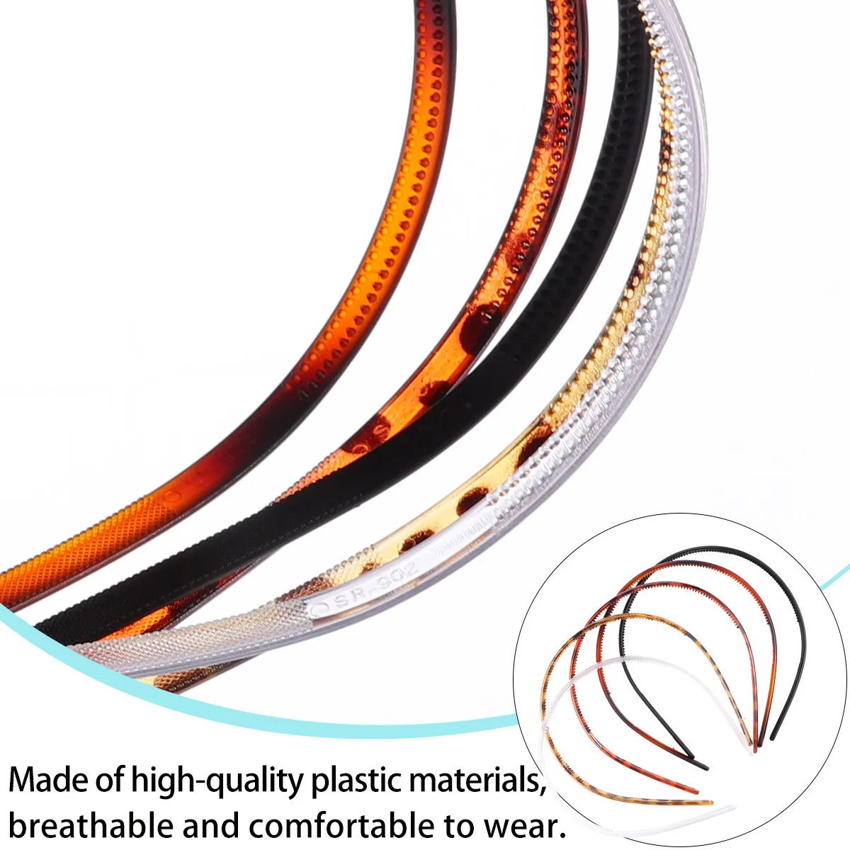 

12Pcs Premium Breathable Face Washing Hair Hoop for Women Comfortable No Scratch One Size Fits Most Daily Party