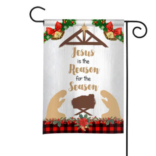 Jesus Is The Reason For The Season Merry Christmas Flag, Merry Christmas Flag