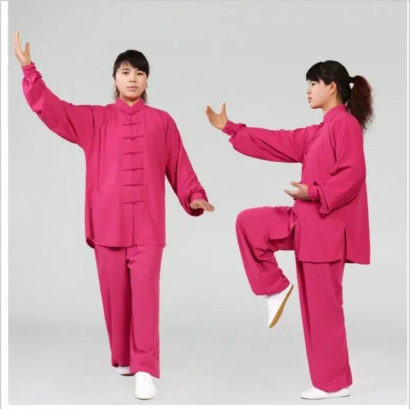 Traditional Chinese Clothing 14 Color Long Sleeved Wushu TaiChi Men KungFu Uniform Suit Uniforms Tai Chi Exercise Clothing view 4