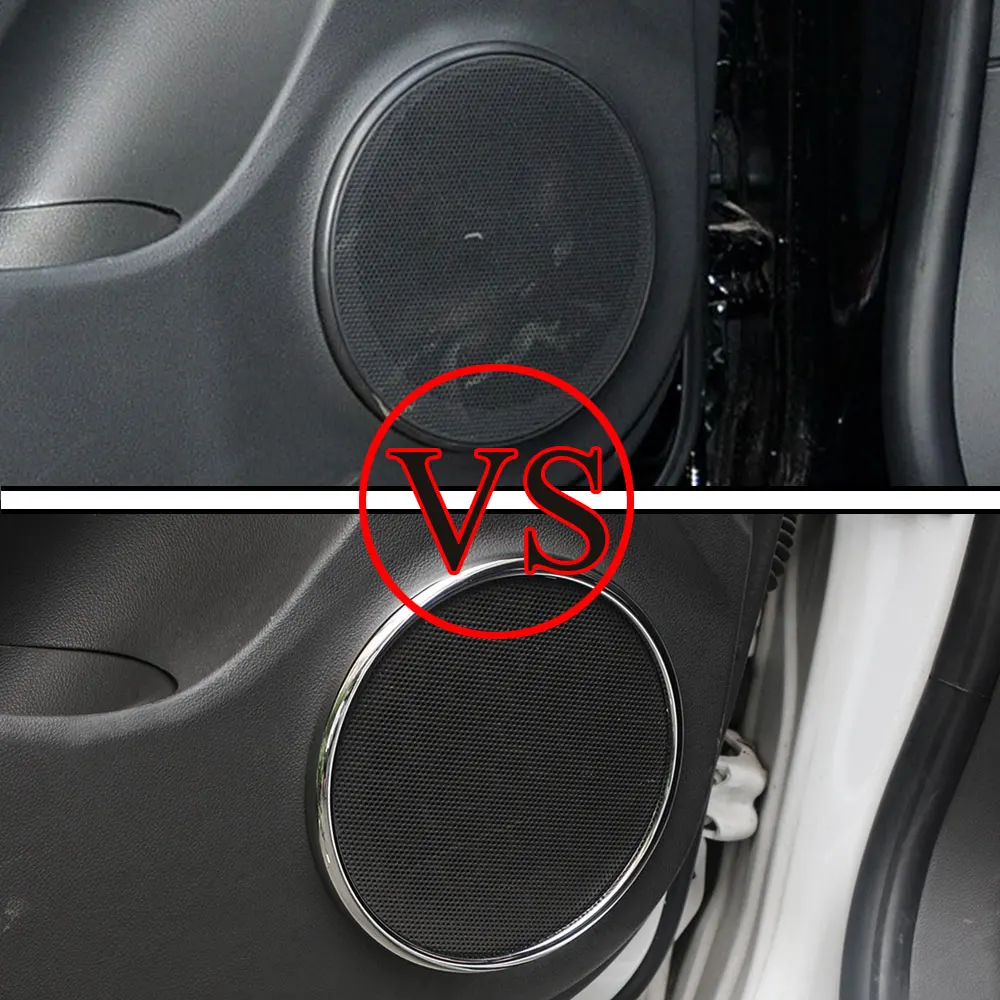 Door Audio Stereo Speaker Circle Ring Trim Cover for Chevrolet Cruze 2009 - 2014 ABS Chrome Interior Sequins Sticker Car Styling