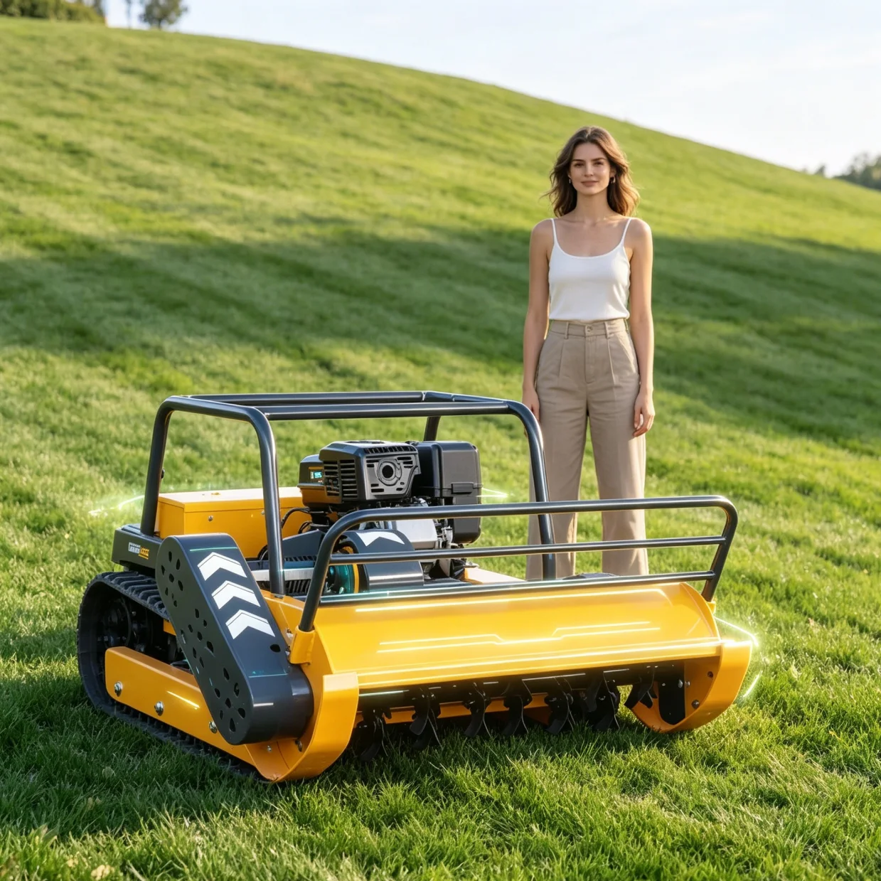 

Интеллектуальная автоматическая электрическая газонокосилка-робот для больших садов, настраиваемая под заказ, для дома и сада