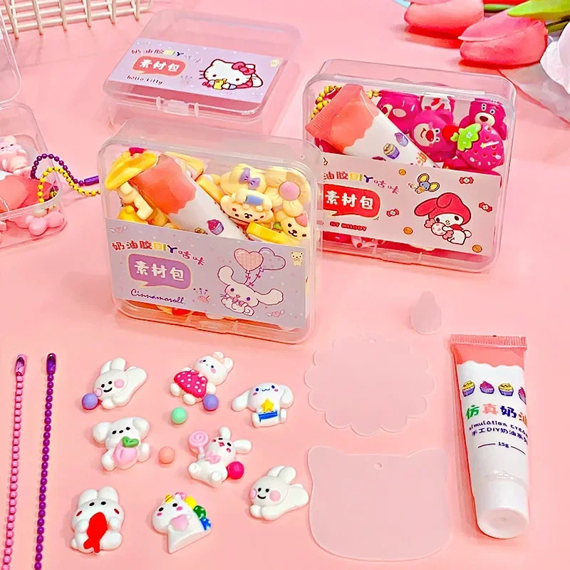 Cream glue goo ka diy hairpin resin accessories material package handmade hairpin goo plate sticker toy woman