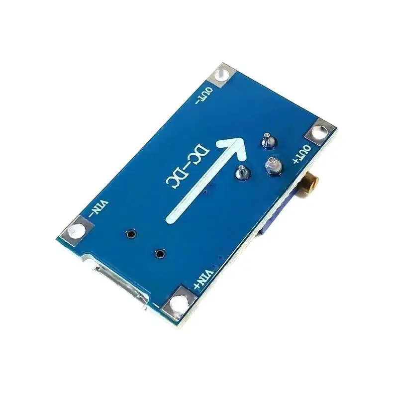 Módulo de impulso ajustável mt3608 DC-DC 2a placa de impulso módulo de reforço com micro usb 2v-24v a 5v 9v 12v 28v