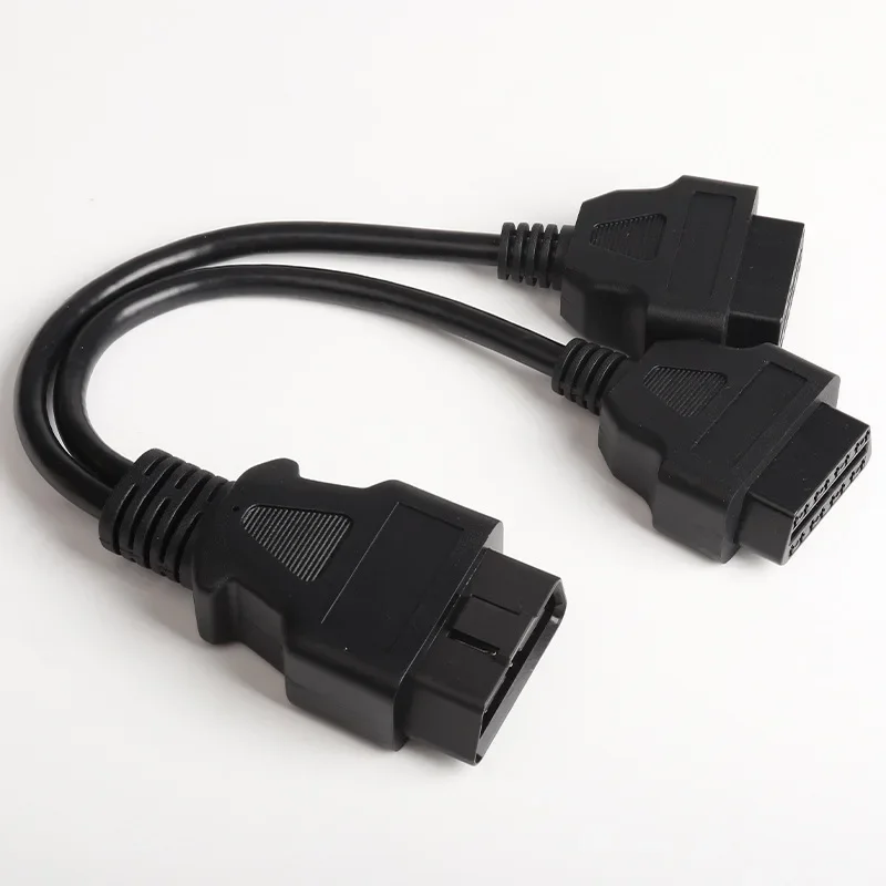 OBD2 1‑To‑2 Splitter Extension Wiring Harness In‑Vehicle Computer Conversion Cable For Two OBD Devices Car Diagnostic Parts