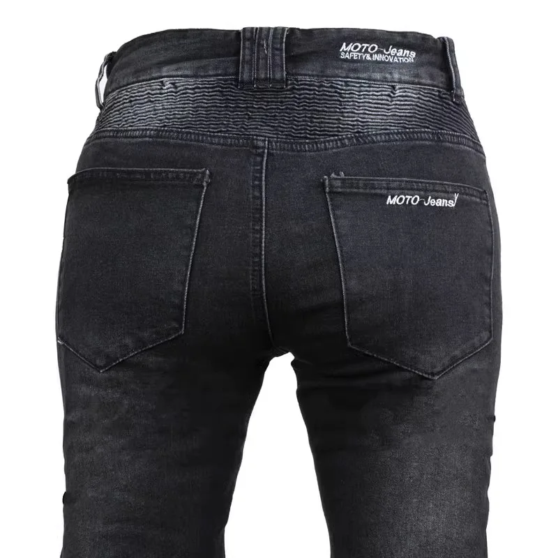 Pantalones de moto para mujer, vaqueros de montar, anticaída, pantalones de motociclista clásicos, pantalones de carreras para todas las estaciones