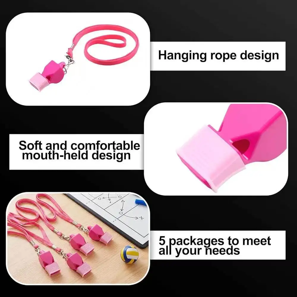 Promotion!!!15 Colours Referee Whistle, Emergency Life Saving Whistle With Lanyard And CMG