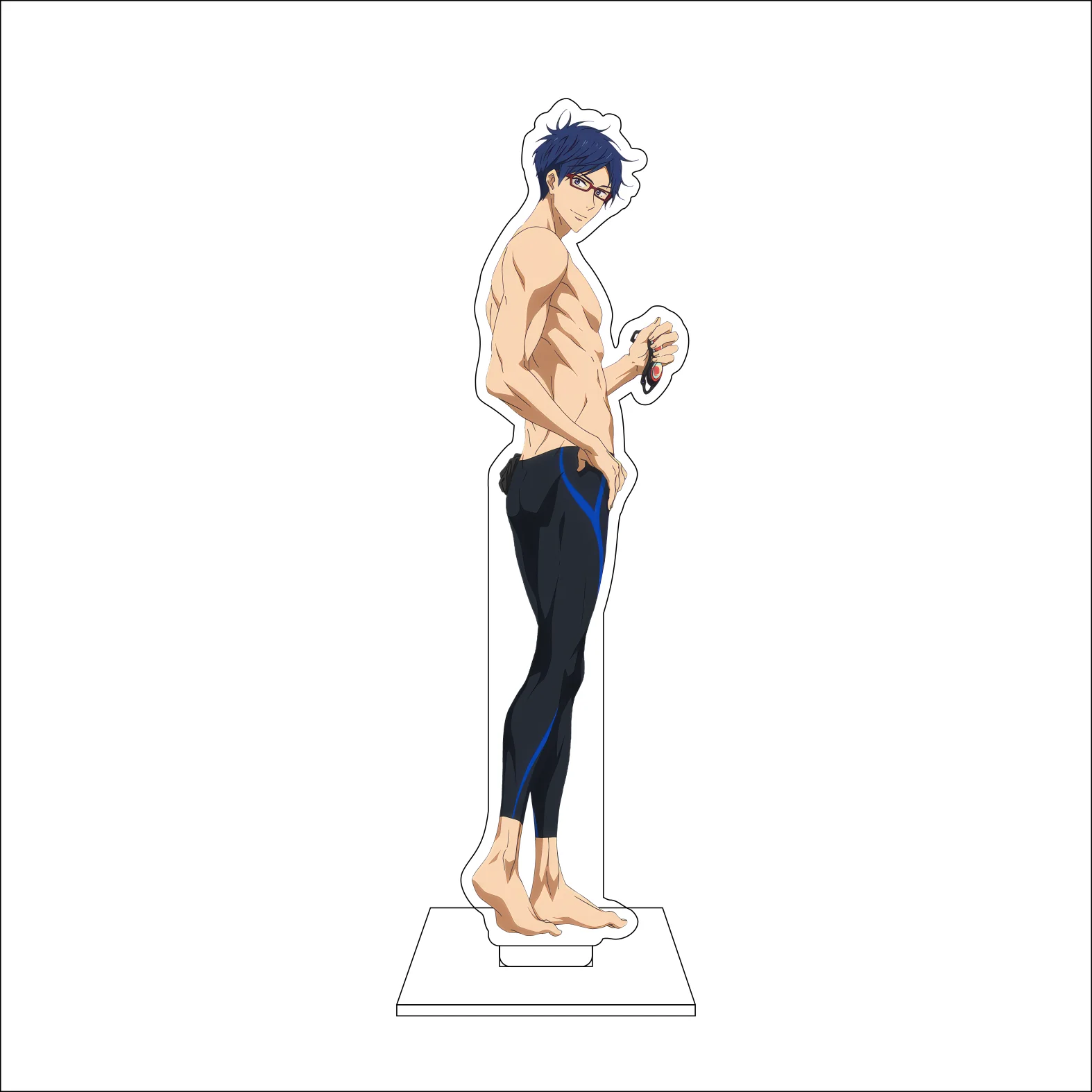 16CM Anime Free! Cosplay Acrylic Stand Shining Finger Ryugazaki Rei Hazuki Nagisa Tachibana Makoto Nanase Haruka Rintarou Gifts view 4