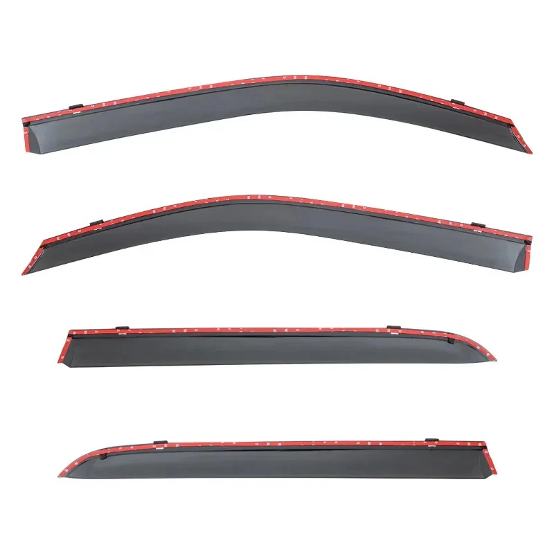 

Наружные аксессуары: черные дефлекторы окон, козырьки на двери, защита от солнца и дождя