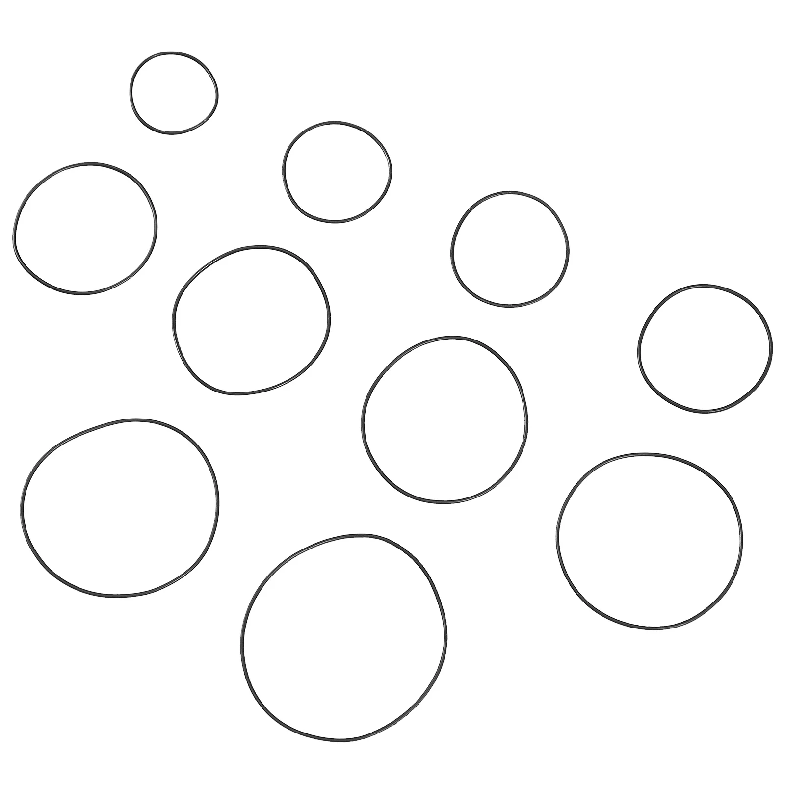 200 Pcs Watch Seal Gasket for Rubber Gaskets Seals Durable Sealing Rings Back Kit