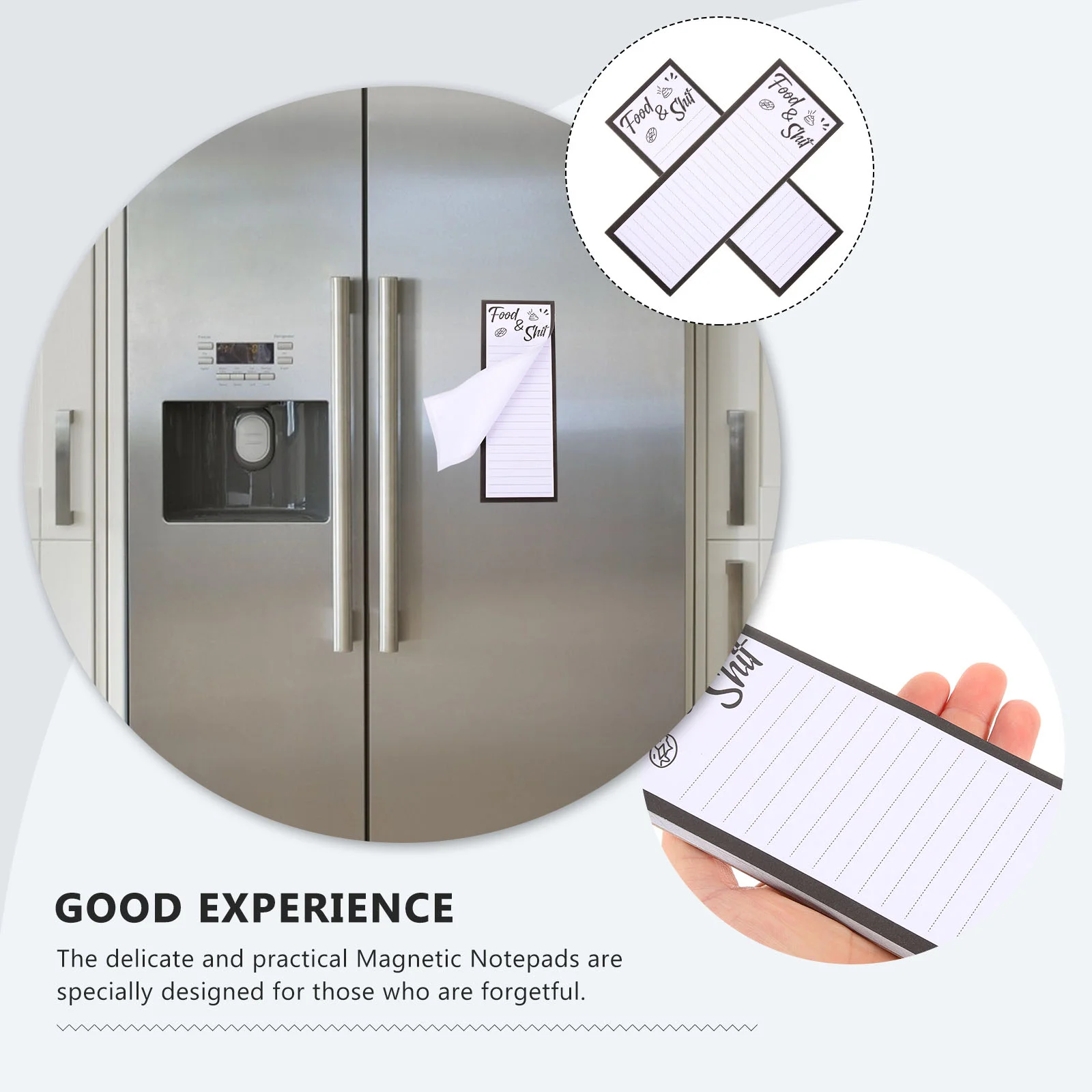 2Pcs Magnetic Notepad for Refrigerator Notepad Magnetic Notepad for Refrigerator magnetic notepad for fridge