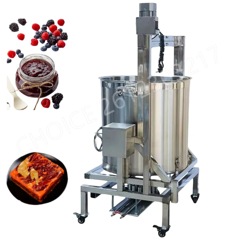 

Commercial Food Heat Machine Sugar Sauce Cooking Pots With Mixer/Jam Jacketed Cooker With Agitator/Candy Cooking Machine