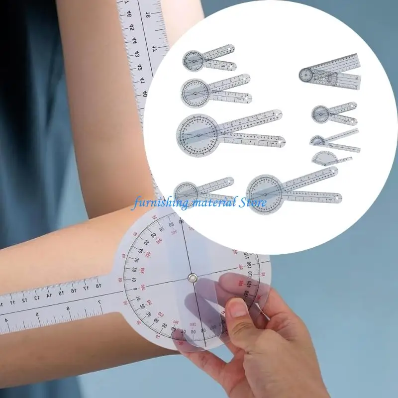 Y5GD ABS Medicinal Angled Ruler Protractor For Safe Measurement Featuring Clear Scale In Clinical Environment For All Users