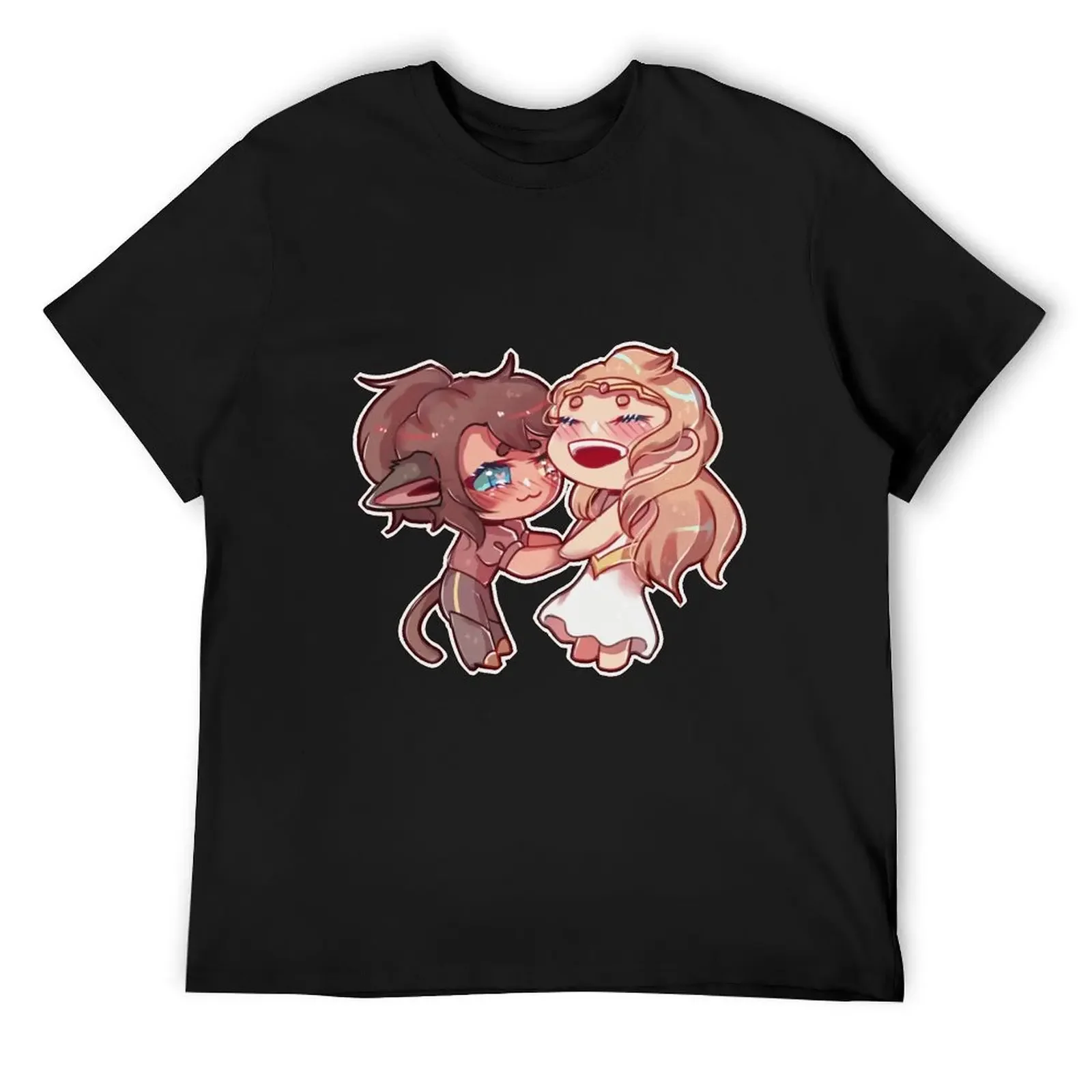 she-ra future catradora chibi sticker T-Shirt customizeds summer tops custom t shirt men clothes