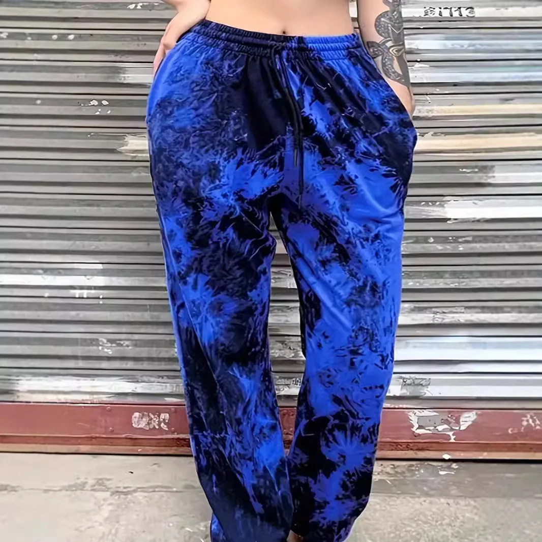 

2024New Casual Women's Solid Pants Soft Joggers Fitness Sweatpants Comfortable Trousers Womens Fashion Baggy Pants