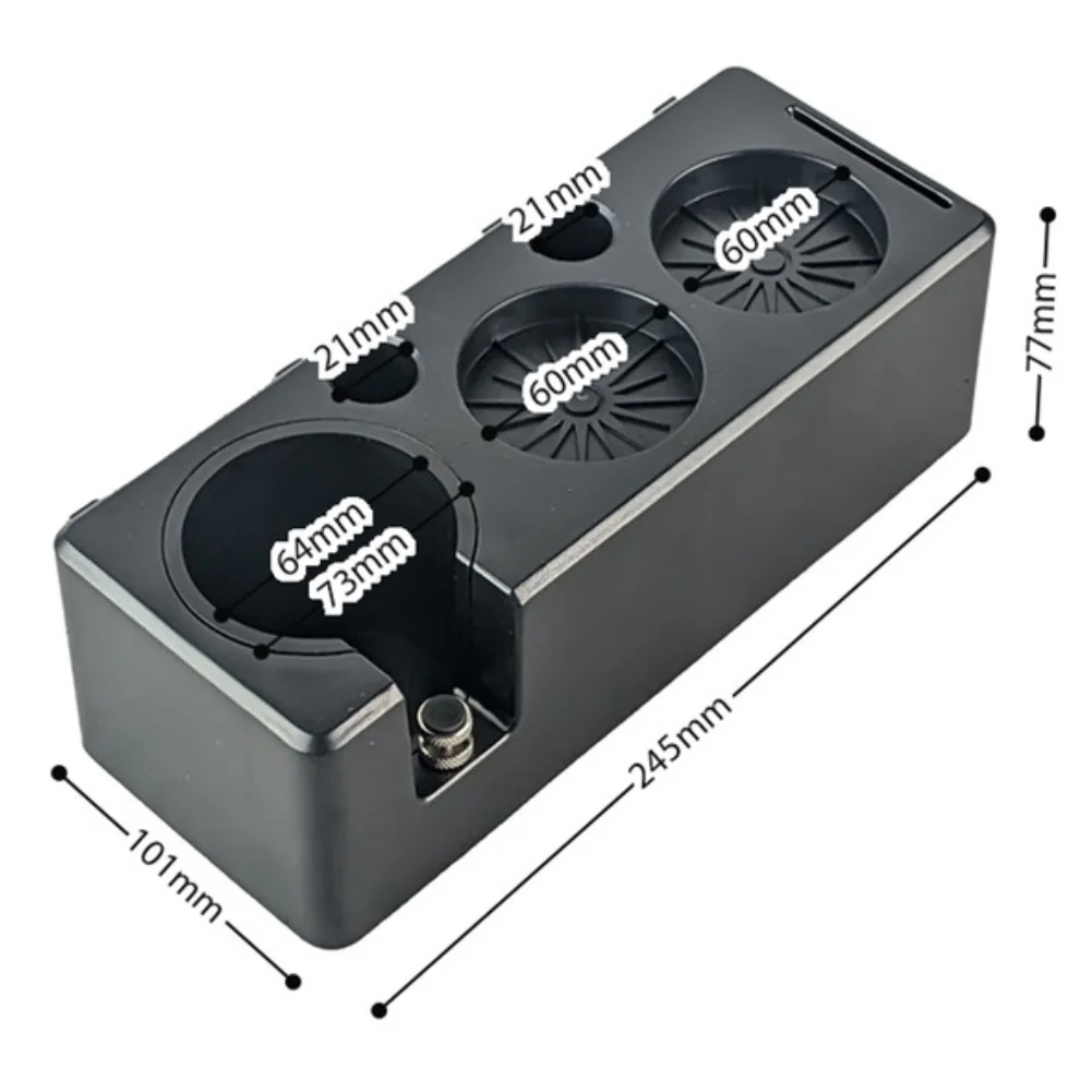 Multifunctional ABS Stand for Coffee Tools Combining Tamping Dosing and Knock Out in a Single Space Saving Unit