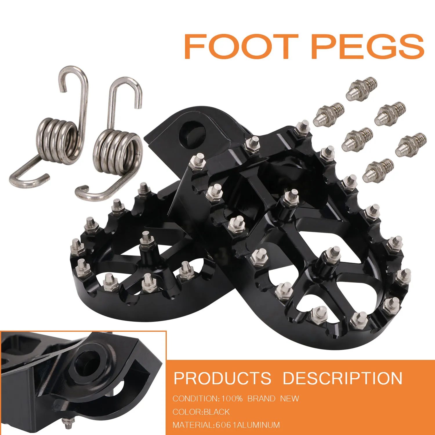 

Motorcycles Footpeg Foot Pegs Pedals Rests For KTM SX SXF EXC EXCF XCF XCW XCFW 65 85 125 150 250 300 350 400 450 530 ADVENTURE