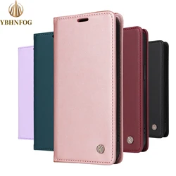 Leather Flip Phone Case For Samsung GalaxyS7 Edge S8 S9 Plus S10 S20 S21 FE S22 S23 S24 S25 Ultra Luxury Magnetic Wallet Cover