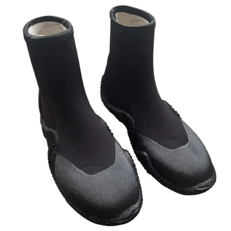 

5mm Neoprene Water Booties Man Diving Boots High Upper Cold Proof Warm Diving Shoes Spearfishing Shoes Anti-slip Rain Boots