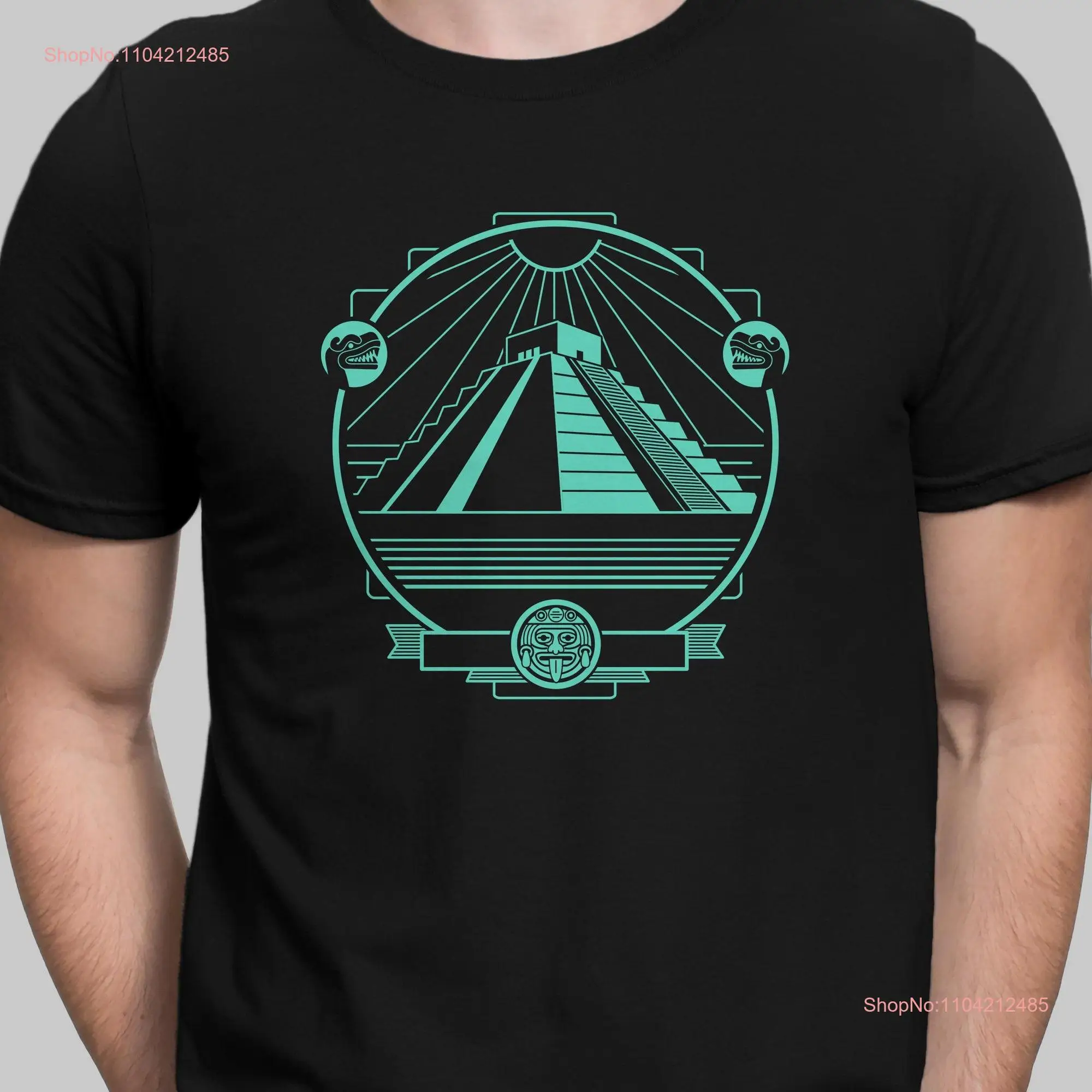 Mayan Pyramid Chichen Itza T shirt Mexico ancient civilisations archeology history geometric aztec tee