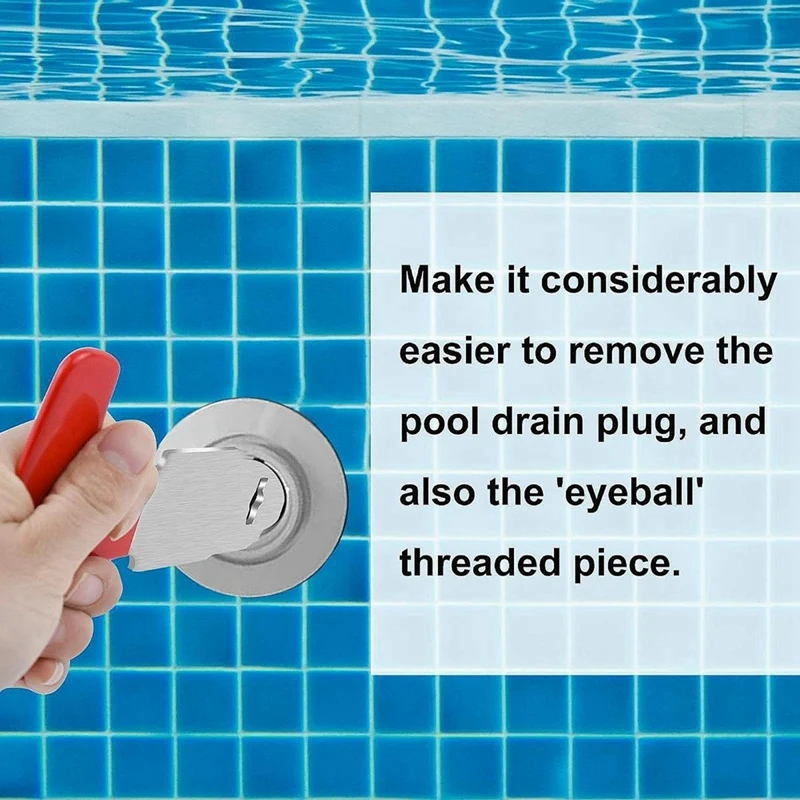 ABNO-2Pcs Pool Plug Removal Tool Pool Drain Plug Removal Tool Pool SPA Removal Tool