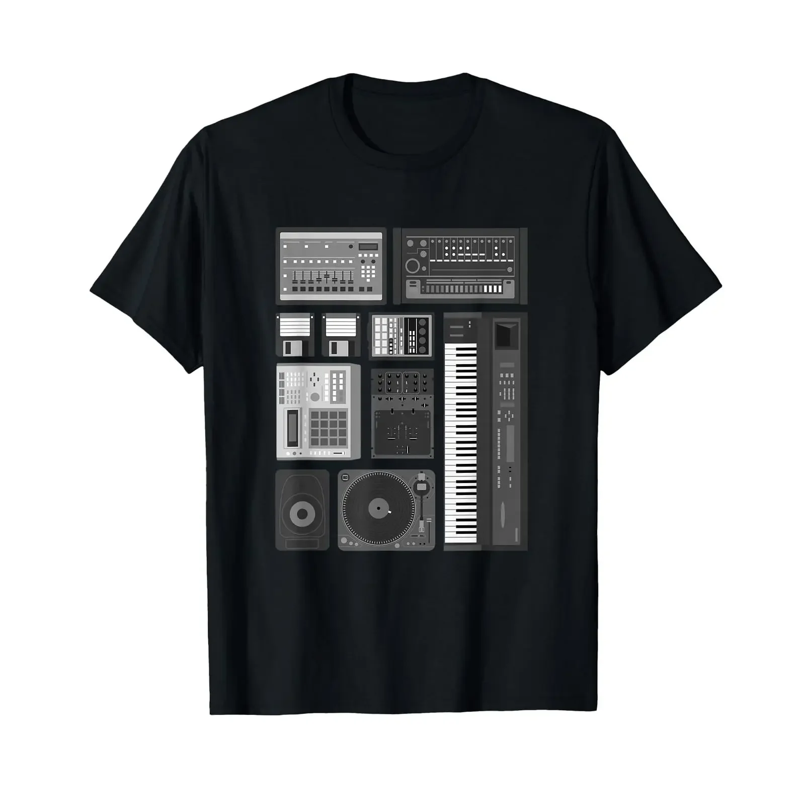 Old School Hip Hop Rap Music Beat Maker T Shirt vintage Washed homme Slightly Stylish Comfortable Soft Stretched