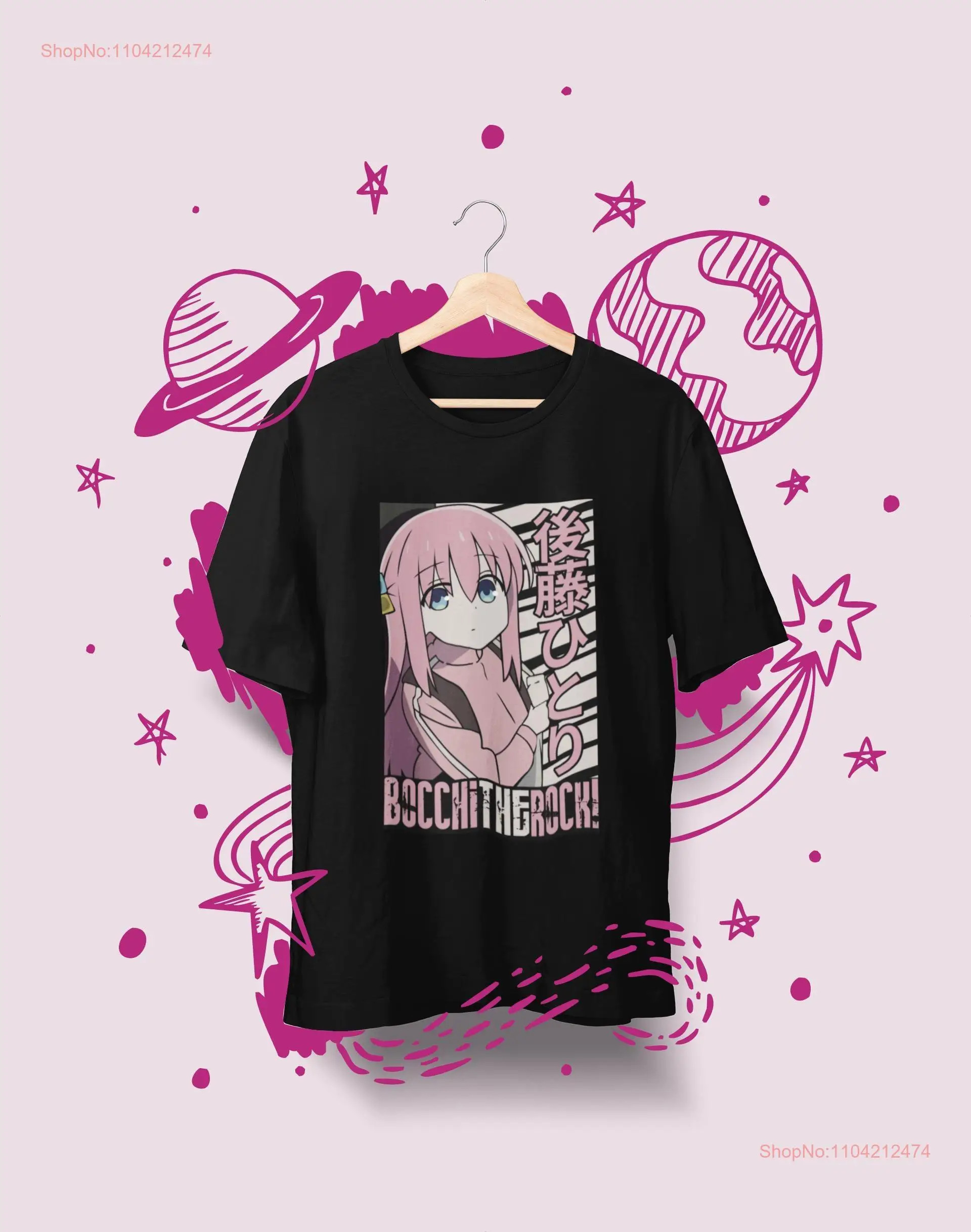 Kesoku Band T Shirt Bocchi the Rock Anime s Kawaii long or short sleeves