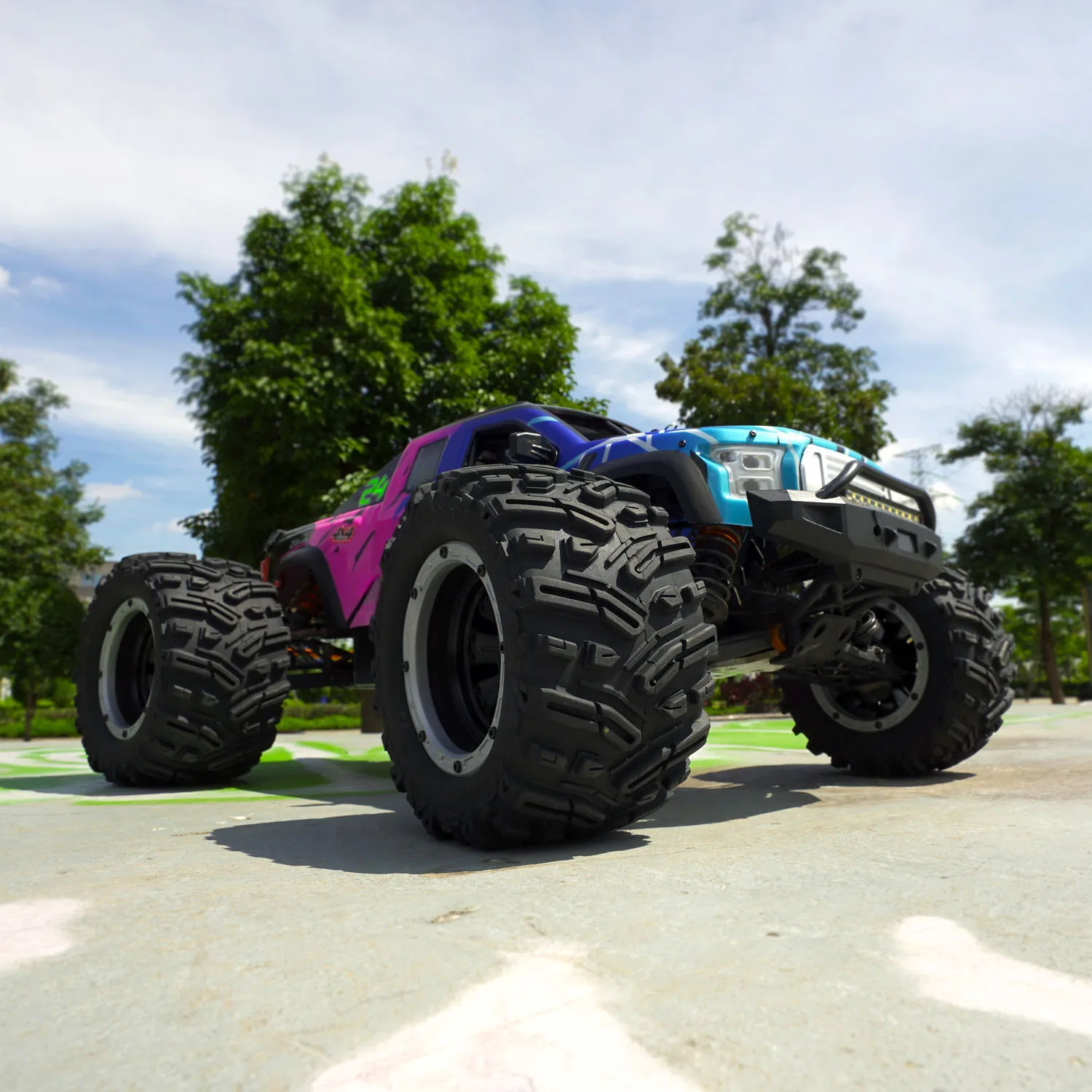 

Игрушка 80 км/ч ZD RC Racing MX-07 1/7 4WD с дистанционным управлением Monster Truck Электрический внедорожник Высокоскоростные гоночные автомобили Световая система