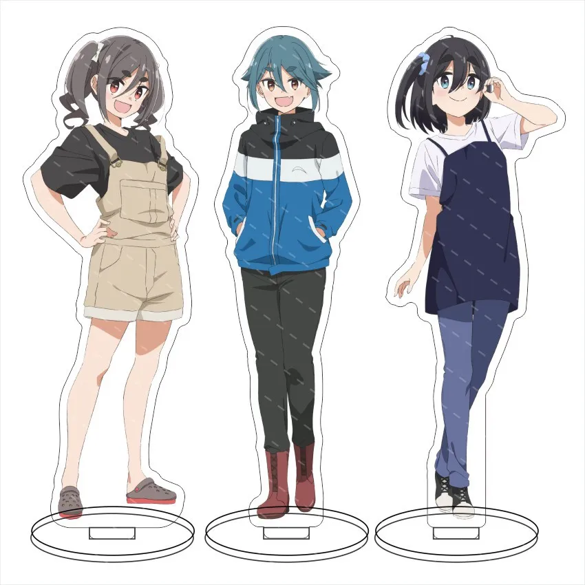 Mono niñas fin de semana animación acrílico soporte modelo placa decoración escritorio figura exhibición productos cómicos Anime adornos Fans regalos