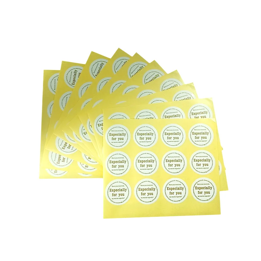 120pcs/pack White Round Round Especially For You Seal Sticker For Baking DIY Package