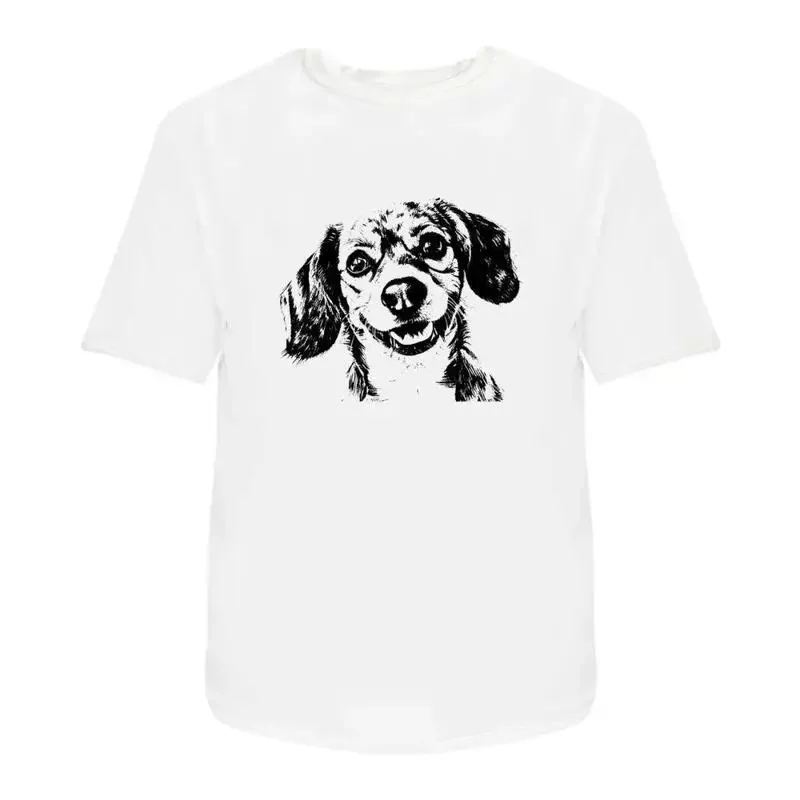 Cute Beagle Dog' Cotton T Shirt Ta048806