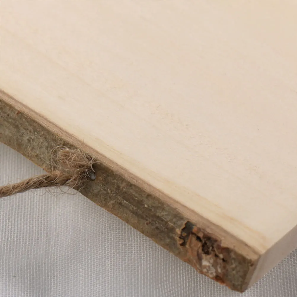 

2 Pcs Manual Painting and Coloring Pendants Child White Bamboo Wall Display Board