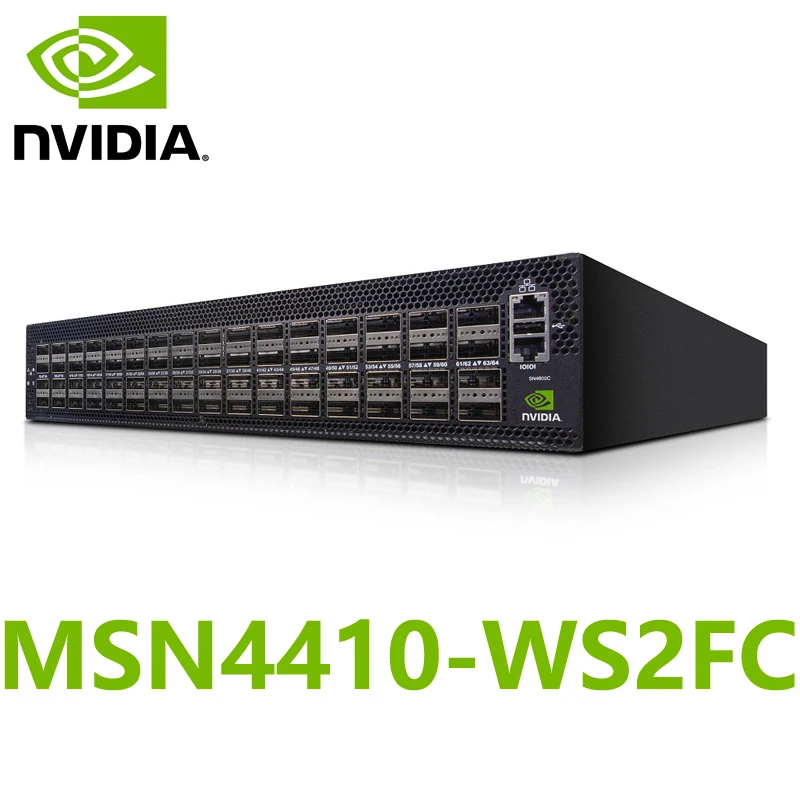 NVIDIA Mellanox MSN4410-WS2FC Spectrum-3 400GbE 1U Open Ethernet Switch Cumulus Linux System 8x400GbE QSFP-DD28 & 8 QSFP-DD