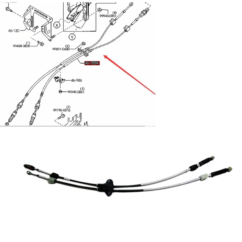 

Car Manual Transmission Control Cable Fit For Mazda 5 2007-2010 CR CW(MT) CD85-46-500