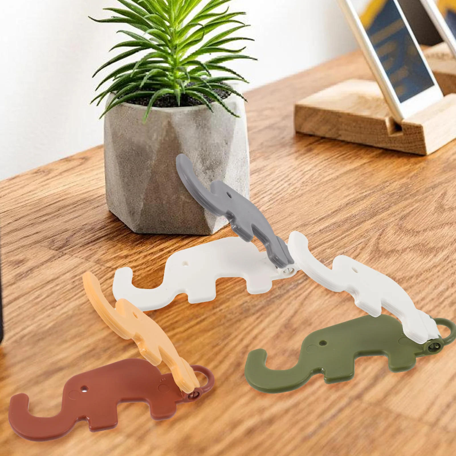 

3pcs Mobile Holder Miniature Folding Cartoon Creative Phone Bracket For DIY House Decor Mini niture