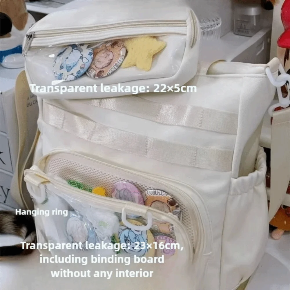 Niedliche transparente Ita-Tasche aus Nylon, Anime-Schultertasche, große Kapazität, tragbare Umhängetasche, Damenhandtasche – Detail 1